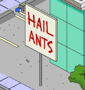 Hail Ant Sign